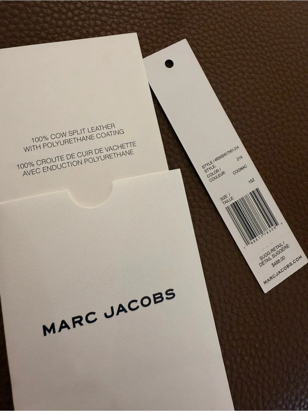 NWT Marc Jacobs drifter hobo shoulder / crossbody convertible - cognac